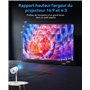 Vidéoprojecteur 2025 Upgraded 1080P Full HD 4K Compatible avec Android Mini projecteur [App intégrée] videoprojecteur Portable P