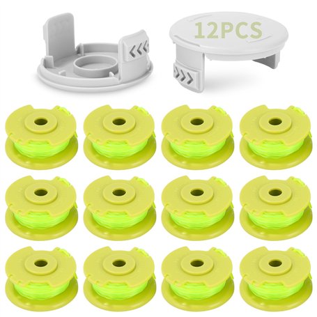 12 Pack Bobine Fil Coupe Bordure remplacements pour Ryobi One+