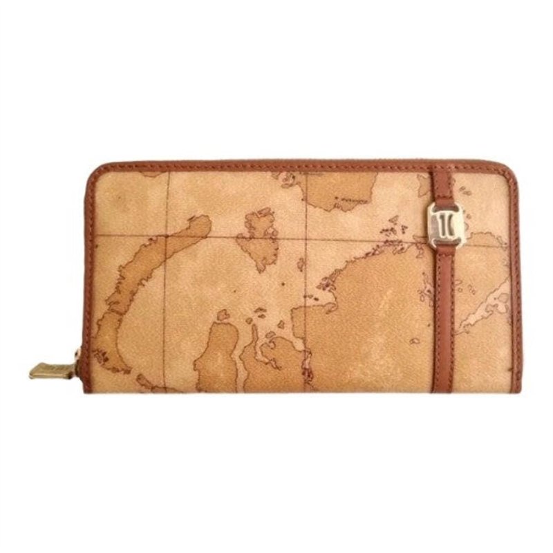 ALVIERO MARTINI PREMIÈRE CLASSE C W076 6000 Portefeuille unique beige foncé, Geo Classic, Géométrique