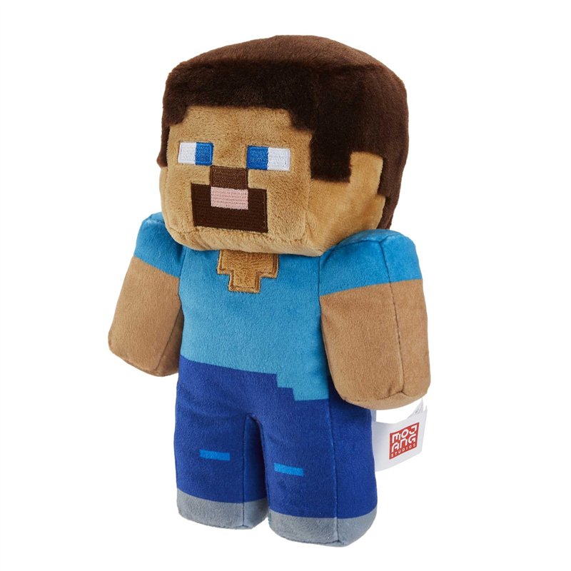 Image secondaire de Mattel Minecraft Assortiment de jouets avec Peluche à l’effigie des personnages (20 cm) inspirés du jeu vidéo, à collectionner,