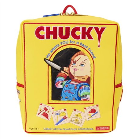 Loungefly Chucky Good Guys Box Mini sac à dos, multicolore, multicolore, taille unique