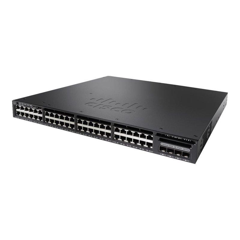 Cisco Catalyst WS-C3650-48PS-E commutateur réseau Géré L3 Gigabit Ethernet (10/100/1000) Connexion Ethernet, supportant l'alimen