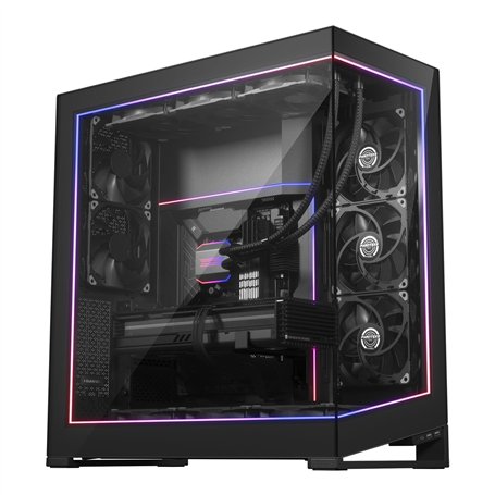 Phanteks NV9 Premium DRGB Kit Power-Hub, 3X für Außenrahmen, 1x Mainboard Kabel-Cover - Schwarz
