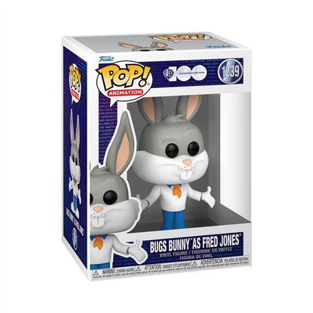 Funko Pop! Animation: HB - Bugs Bunny As Fred - Looney Tunes - Les Looney Tunes - Figurine en Vinyle à Collectionner - Idée de C