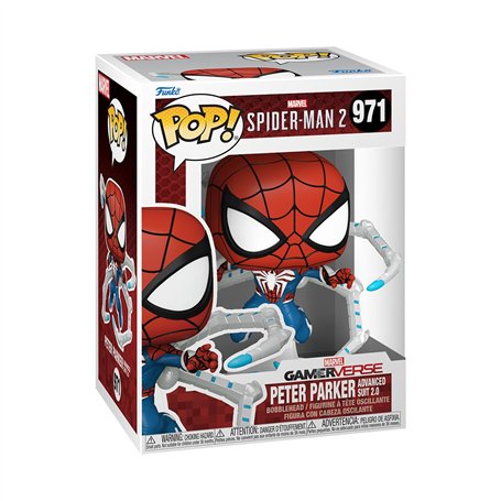 Funko Pop! Games: Spider-Man 2- Peter Parker Suit - Spider-Man 2 Video Game - Figurine en Vinyle à Collectionner - Idée de Cadea
