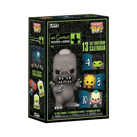 Funko Advent Calendar: Bart Simpsons 13 Day Countdown - The Simpsons - Calendrier de L'avent - 13 Jours de Surprises - Mini-Figu