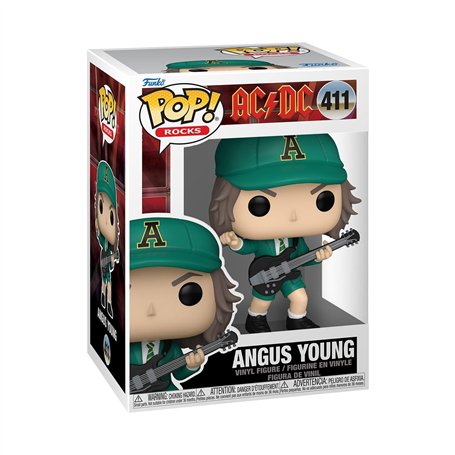 Funko Pop! Rocks: AC/DC - Angus Young - (Green) - Figurine en Vinyle à Collectionner - Idée de Cadeau - Produits Officiels - Jou
