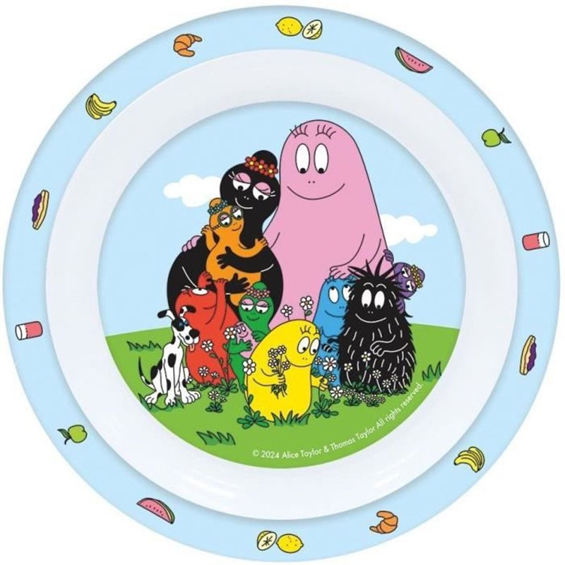 Image secondaire de Lot vaisselle - FUN HOUSE - BARBAPAPA - Verre, assiette Ø22 cm et Ø16 cm, couverts, gourde et boite goûter