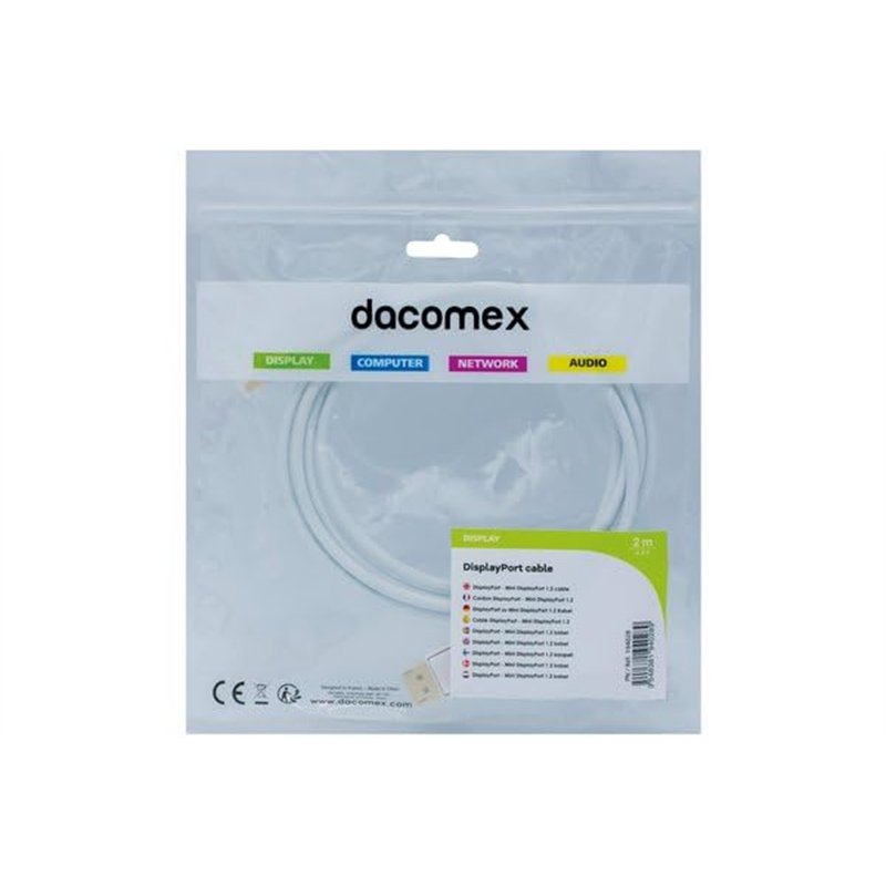 Image secondaire de DACOMEX Cordon DisplayPort Mini DisplayPort 1 2 2m