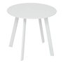 Hespéride - Table d'appoint de Jardin Ronde Saona Blanc en Acier D50 cm