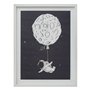 Atmosphera - Tableau Enfant Espace 30x40cm Bleu foncé