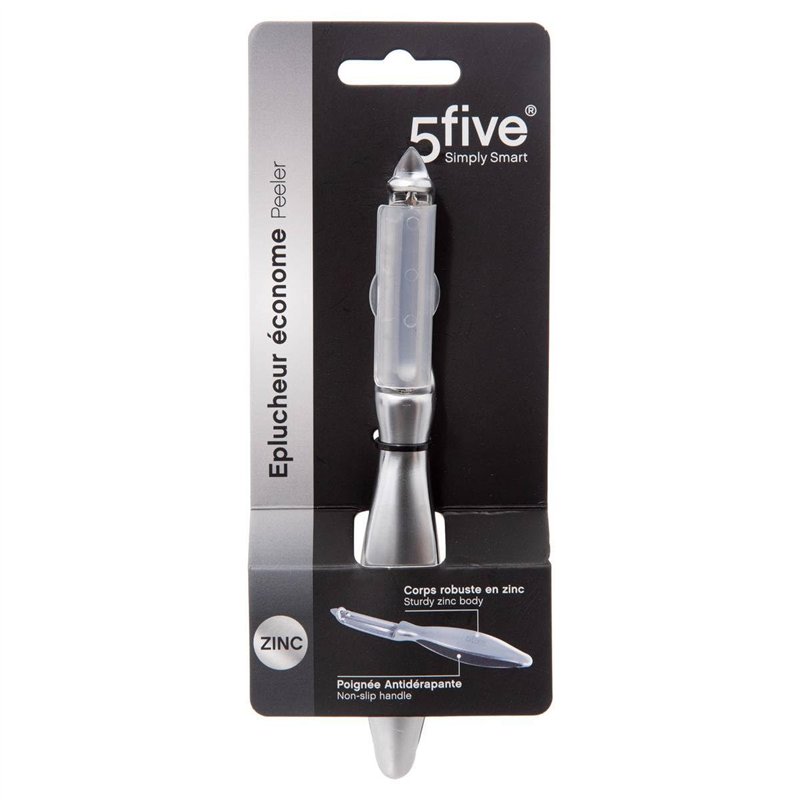 Image secondaire de 5five - éplucheur économe zinc silver pro