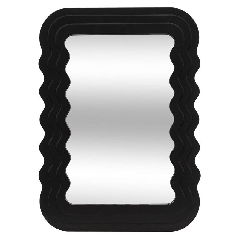Atmosphera - Miroir bisauté Noir 40x55cm