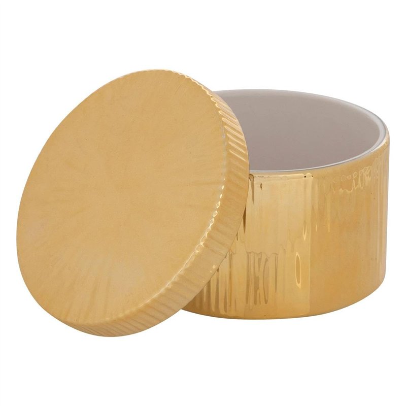 Image secondaire de Atmosphera - Boîte céramique Automne doré h9cm