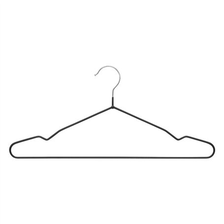 5five - lot de 5 cintres anti-dérapant noir