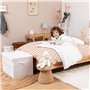 Atmosphera - Coffre de Rangement Enfant Yuma Blanc Bouclette 36x57cm