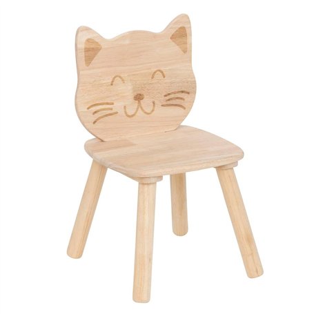 Atmosphera - Chaise Enfant Chat pia hévéa