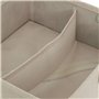 5five - rangement tiroir groomy 2 compartiments beige 24x10,2cm