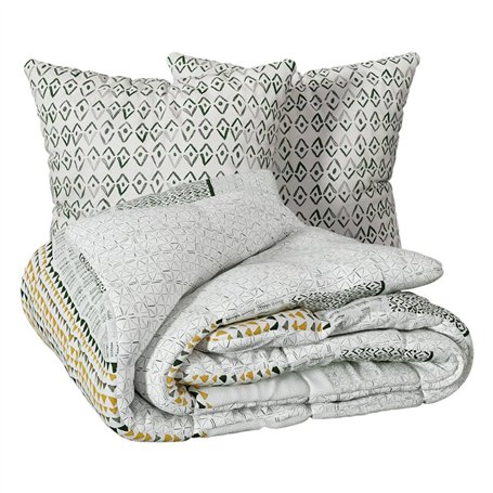 Atmosphera - Parure imprimée aquar Vert 260x240cm