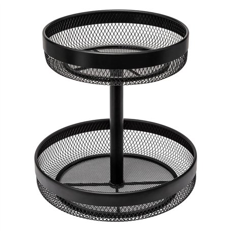 5five - corbeille à fruits mayaj 2 niveaux noir