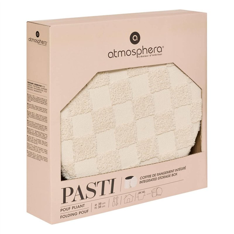 Image secondaire de Atmosphera - Pouf pli Rond tufte pasti BLC