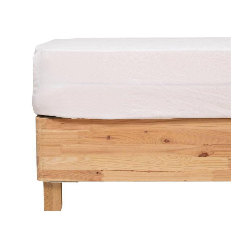 Atmosphera - Drap Housse priscia Blanc 160x200cm