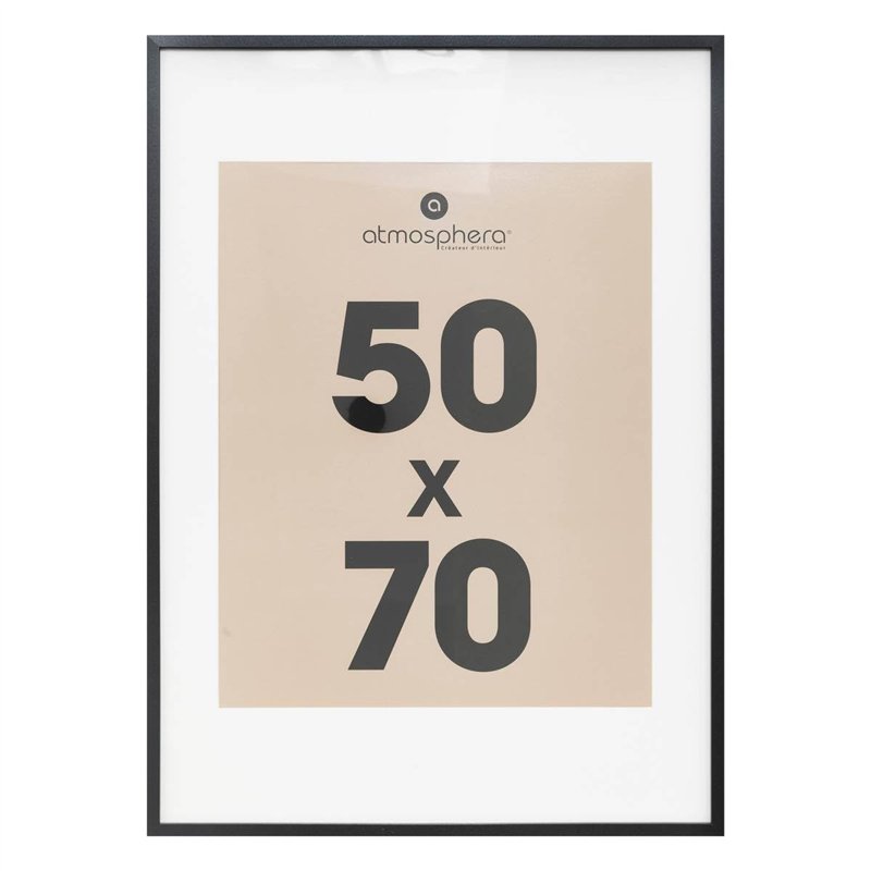 Atmosphera - Cadre Photo manu Noir 50x70cm