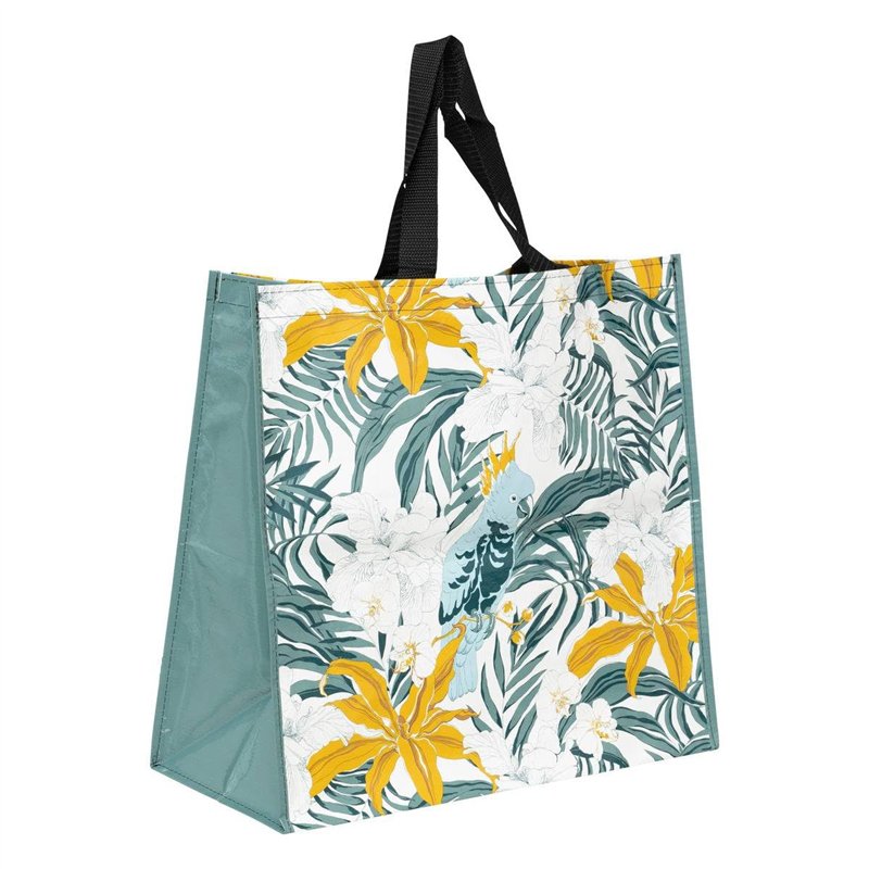 5five - sac de shopping motif tropical 45x43cm