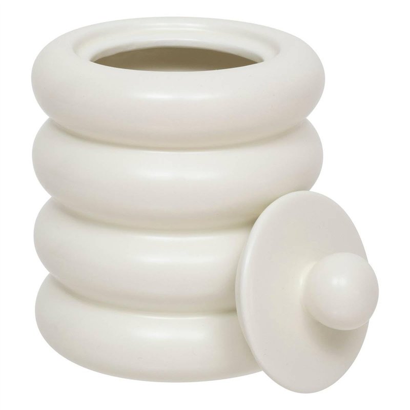 Image secondaire de Atmosphera - Boîte déco Mike céramique Blanc 14,711,2cm