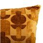Atmosphera - Coussin Luna Jacquard Velours Ocre 30x50cm
