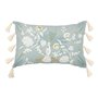 Atmosphera - Coussin brodé Wild Vert céladon 58x38cm