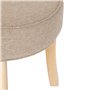 Atmosphera - Tabouret Adriel peuplier Beige d35x35cm