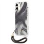 Guess GUHCP12SKSMAGR Coque de Protection pour iPhone 12 Mini 5,4" Gris