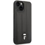 KARL LAGERFELD KLHCP14MPSQPK Coque Rigide pour iPhone 14 Plus 6,7" Noir/Black Puffy Ikonik Pin