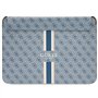 Guess Pochette pour ordinateur portable en PU 4G avec rayures imprimées Bleu, bleu