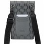Karl Lagerfeld KLWBSAMSMG Saffiano Mongram Plaque Sac Argenté
