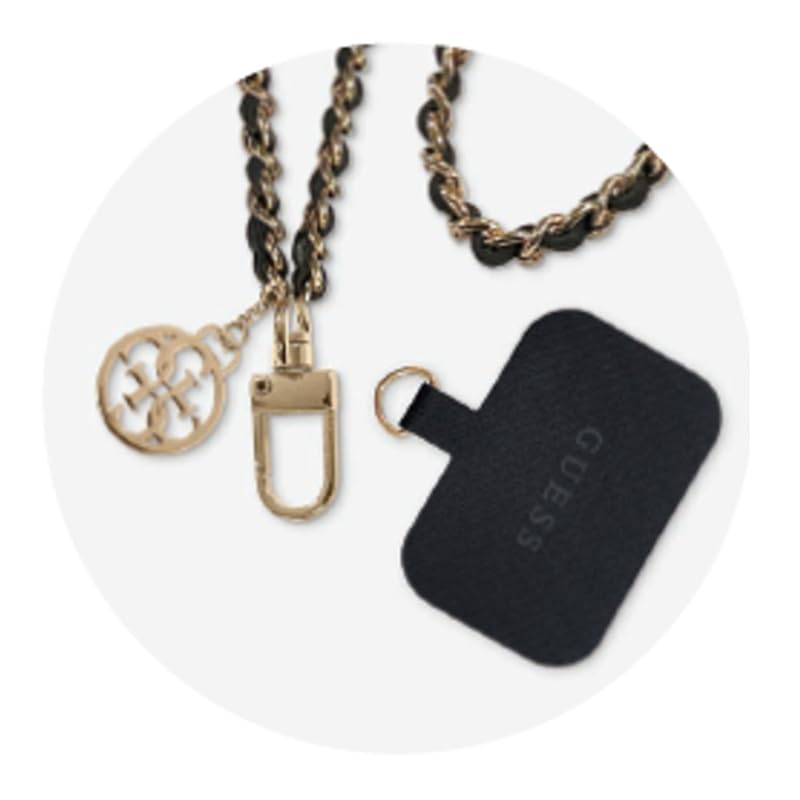 Image secondaire de GUESS GUOUCHSAMC4K Bracelet universel Noir Saffiano Chain 4G Charm