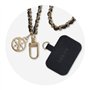 GUESS GUOUCHSAMC4K Bracelet universel Noir Saffiano Chain 4G Charm