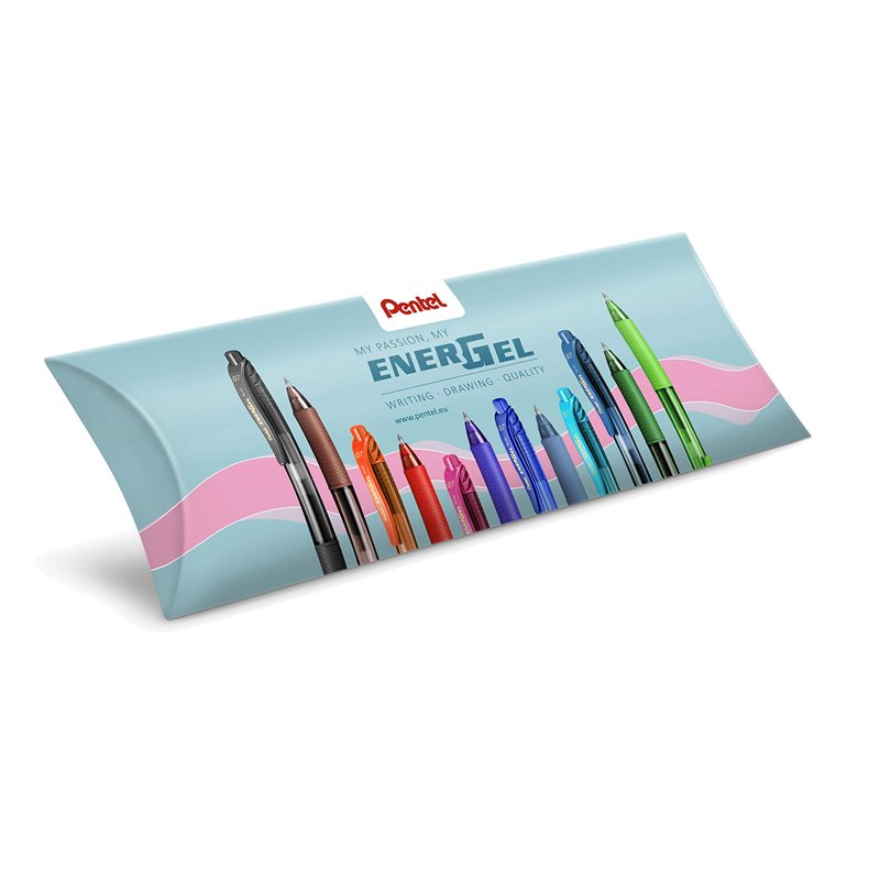 Image secondaire de Pentel Energel Roller gel x 0,7 BL107 Stylo roller Noir - 3 Pièces