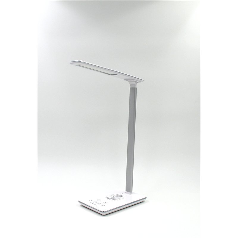 Image secondaire de Ninetech LAMP100 Lampe LED avec Chargeur par Induction et Port USB, Plastique, Intégré, 2 W, Gris