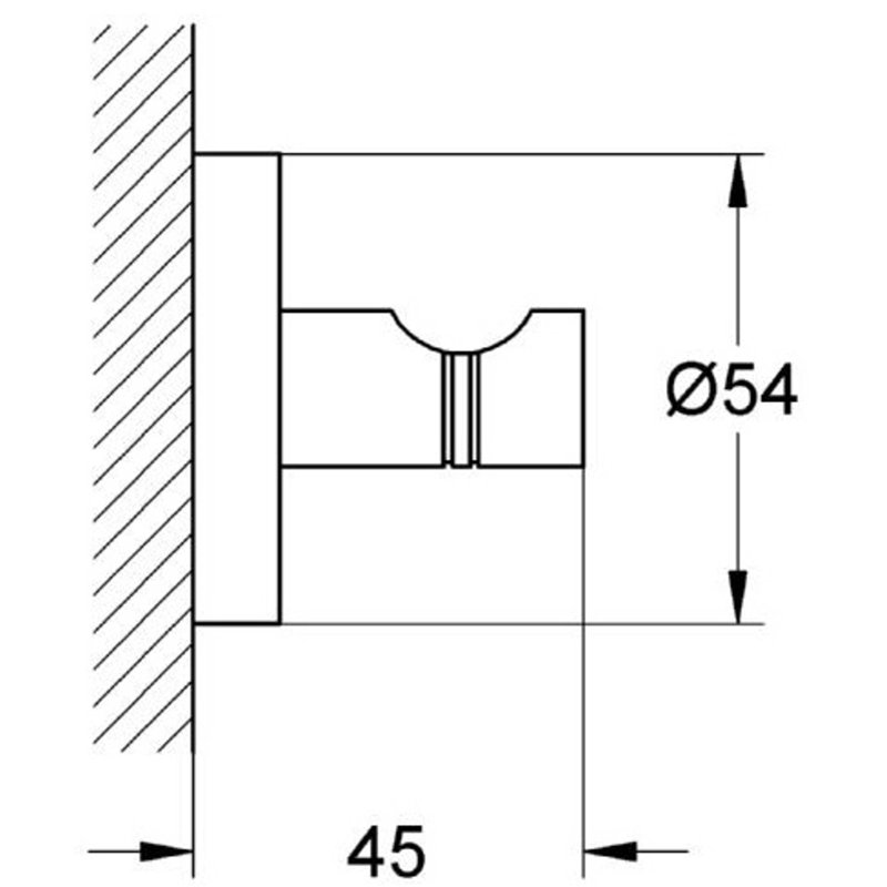 Image secondaire de GROHE Essentials – crochet de Mur Brushed Warm Sunset