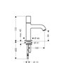 Hansgrohe 38130000 Axor Uno Robinet lave-mains chromé