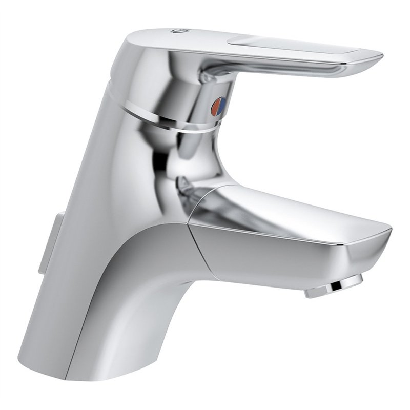 Ideal Standard A5654AA Mitigeur de lavabo CeraMix Blue Lift avec système d'évacuation Chromé