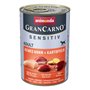 Nourriture pour chien GranCarno Sensitiv Adult d’animonda, nourriture humide pour chien adulte, pur poulet + pomme de terre, 6 x