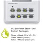 Goobay 51301 Minuteur Numérique IP44, Blanc, Fiche Allemande