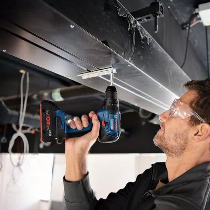 Image secondaire de Bosch Professional 06019H5304 Système sans Fil 18V, Perceuse à Percussion GSB 18V-55 avec 2 Batteries ProCORE 4.0 Ah + GAL 18V-4