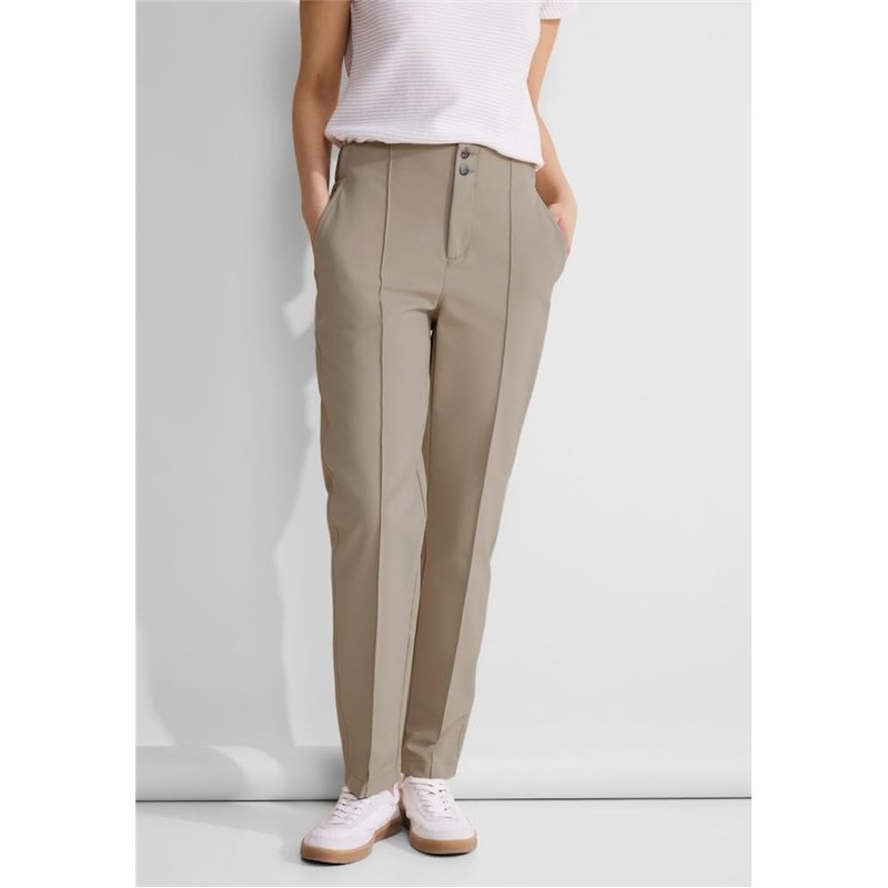 Image secondaire de STREET ONE Chino Technostretch Hw, Safari Beige, 42W x 30L Femme Ensemble de Pantalon