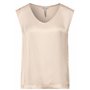 STREET ONE A344656 Haut en Satin, Beige Sable Lisse, 44 Femmes T-Shirt