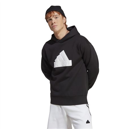 adidas M FI Bos HD Sweat, Noir/Blanc, L Homme