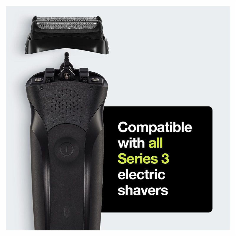Image secondaire de Braun Tête de Rasage, ORIGINALE, Compatible Avec Les Rasoirs Electriques Series 3 Pour Hommes, Pièce De Rechange Avec Des Lames 